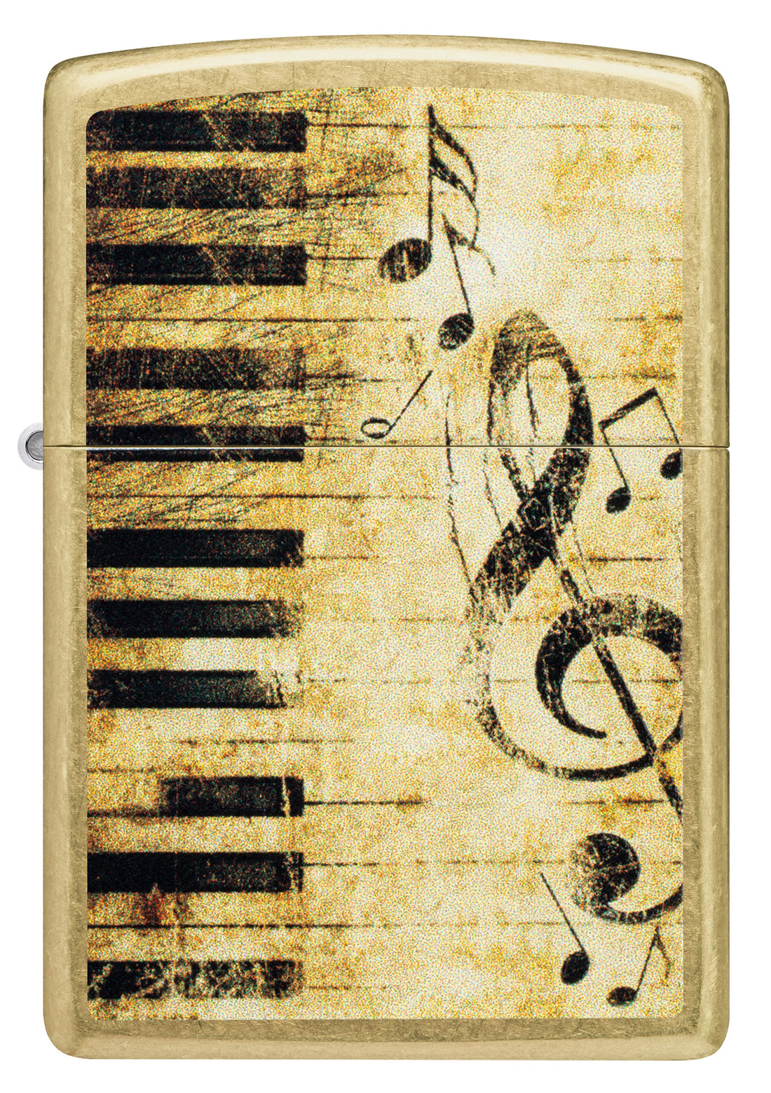 Zippo Nothing but Treble Design, Street Brass Finish Lighter #46712