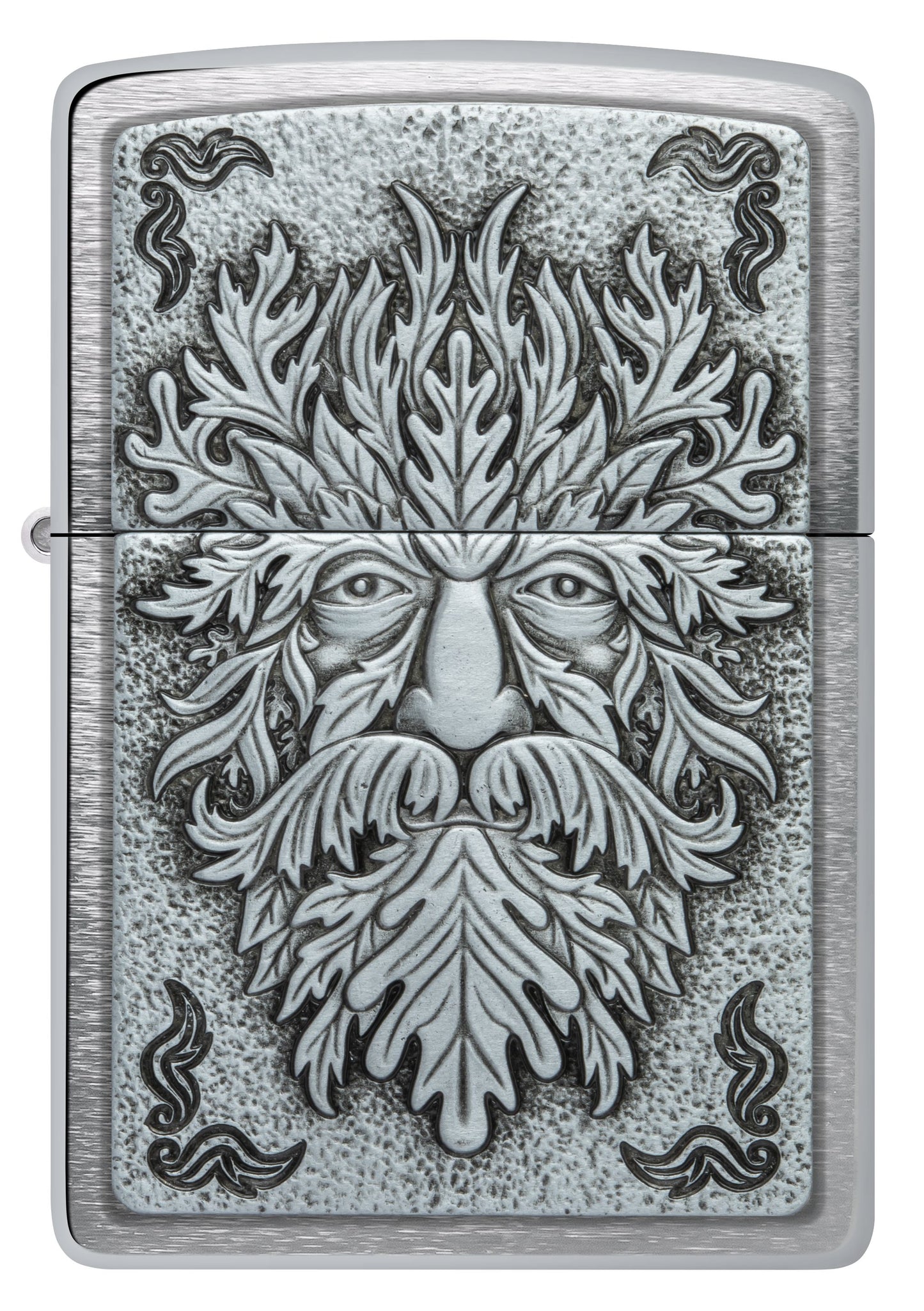 Zippo Norse God Design, Brushed Chrome Emblem Lighter #48906