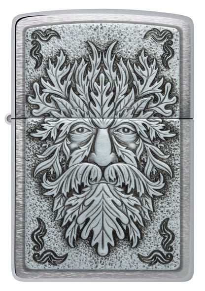 Zippo Norse God Design, Brushed Chrome Emblem Lighter #48906