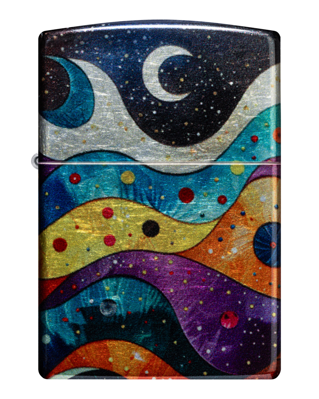 Zippo Space Fusion Design, 540 Tumbled Chrome Finish Lighter #46598