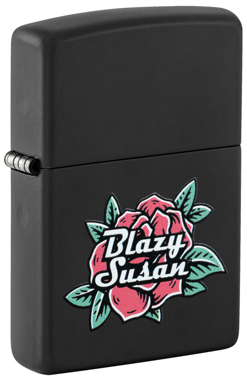 Zippo Blazy Susan Logo Design, Black Matte Finish Lighter #46769