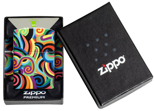 Zippo Rietveld Glowing Swirls 540 Design Lighter #46491