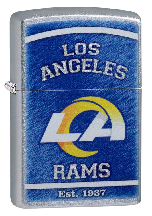 Zippo NFL Los Angeles Rams Football Team, Street Chrome Windproof Lighter #29949