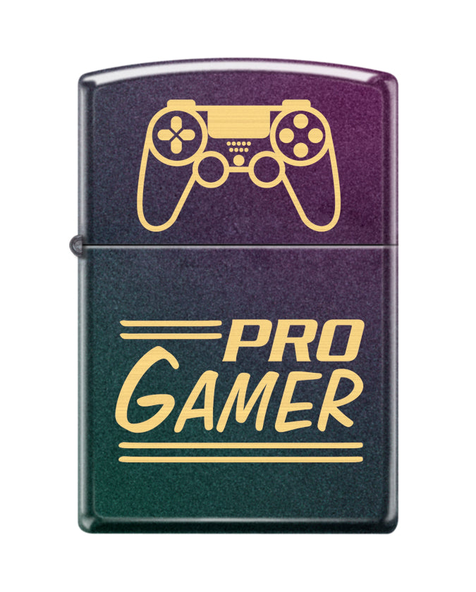 Zippo Pro Gamer Design. Iridescent Matte Lighter #49146-095841