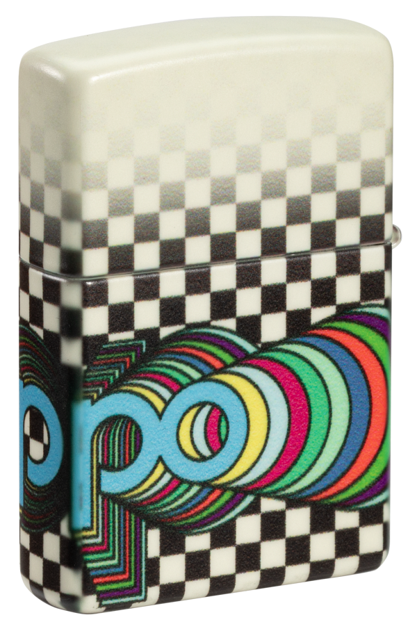 Zippo Nostalgia Retro Logo 540 Glow-In-The-Dark Lighter #48504