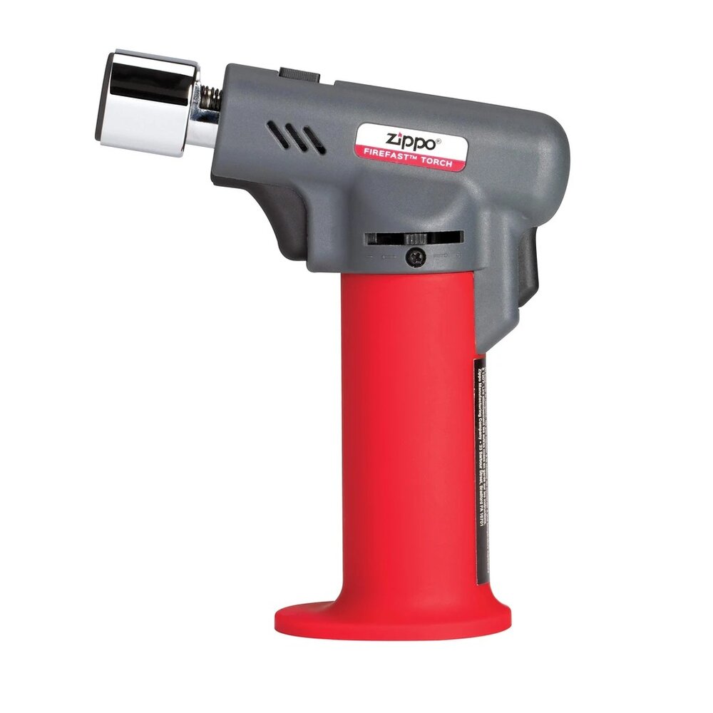 Zippo FireFast Torch Adjustable Flame Butane Refillable, Red, Clampack #40558