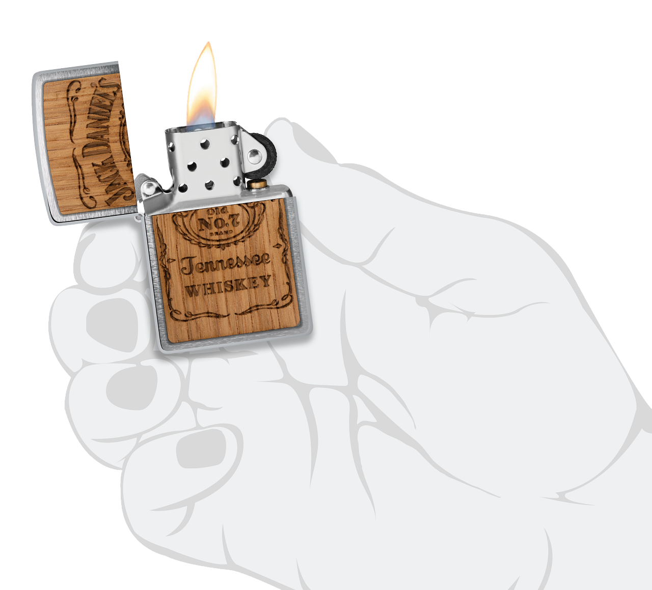 Zippo WOODCHUCK Jack Daniels Tennesse Whiskey Lighter #48392