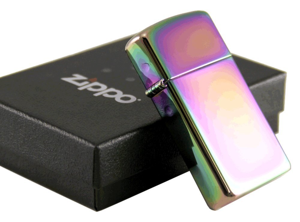 Zippo Slim Spectrum-Rainbow Lighter, Windproof #20493