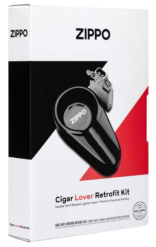 Zippo Cigar Lover Retrofit Kit, Double Torch Insert + Ash Tray #40606
