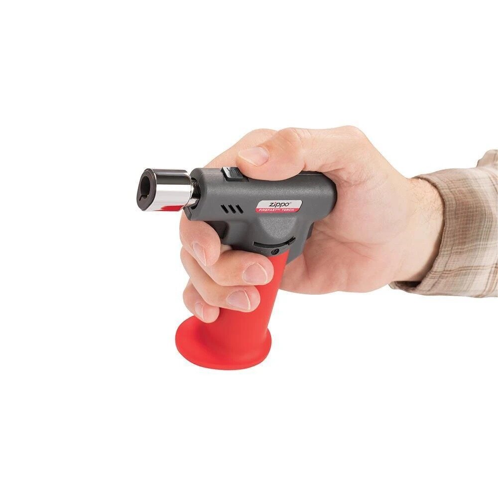 Zippo FireFast Torch Adjustable Flame Butane Refillable, Red, Clampack #40558