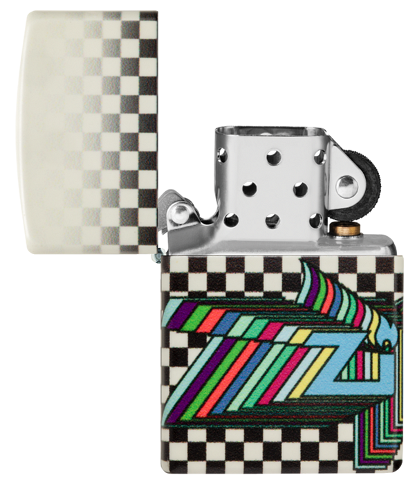 Zippo Nostalgia Retro Logo 540 Glow-In-The-Dark Lighter #48504