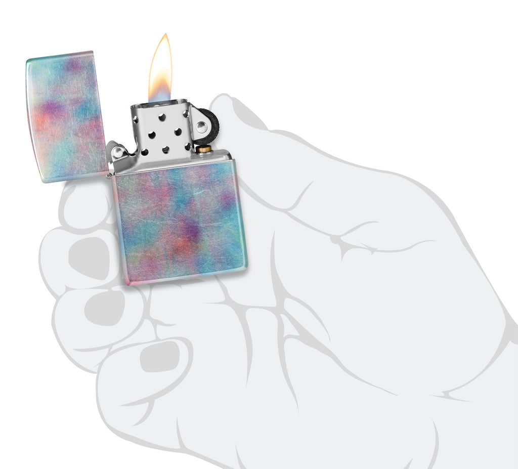 Zippo Holographic Design 540 Fusion Tumbled Chrome Lighter #48511