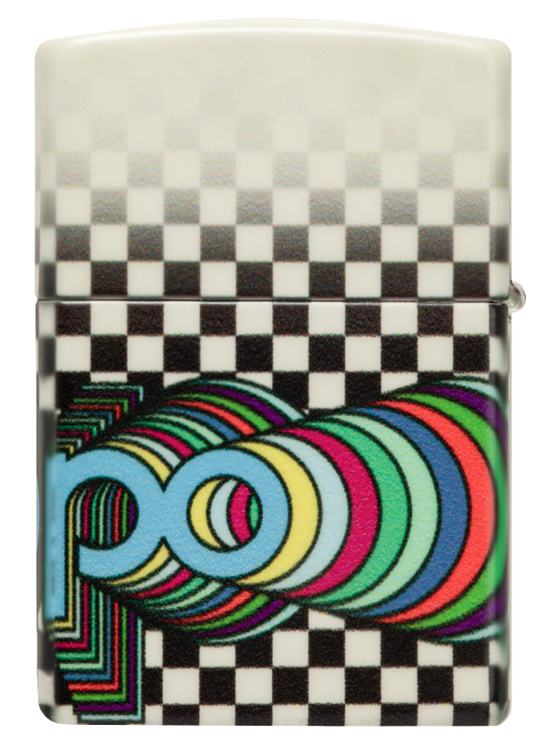 Zippo Nostalgia Retro Logo 540 Glow-In-The-Dark Lighter #48504