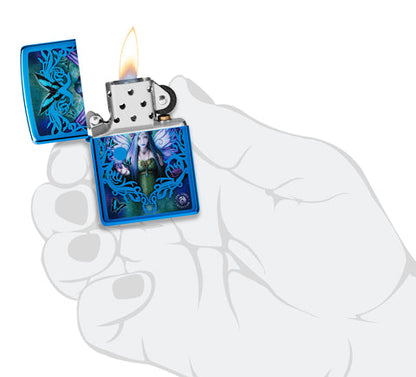 Zippo Anne Stokes Fairy Design, High Polish Blue Lighter #48985