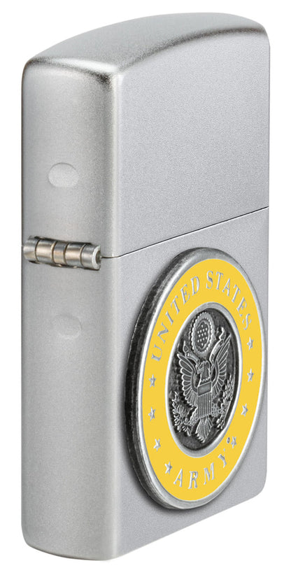 Zippo United States Army, Satin Chrome Lighter #48977