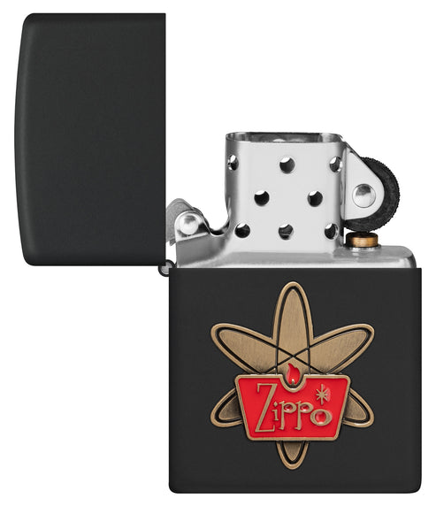 Zippo Atomic Zippo Retro Style, Black Matte Lighter #48920