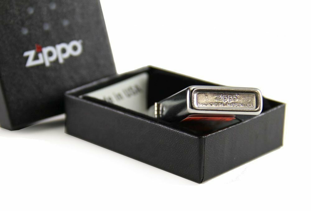 Zippo Slim Street Chrome Lighter #1607