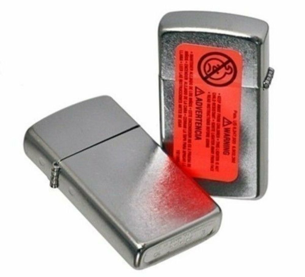 Zippo Slim Street Chrome Lighter #1607