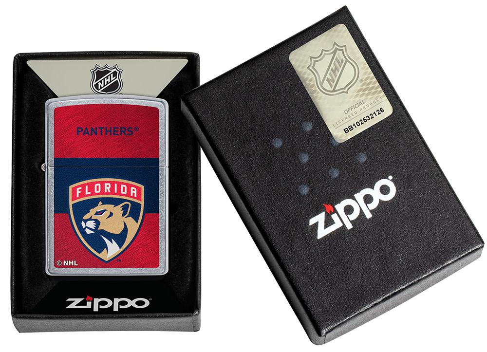 Zippo NHL Florida Panthers Hockey Team, Street Chrome Finish Lighter #48040