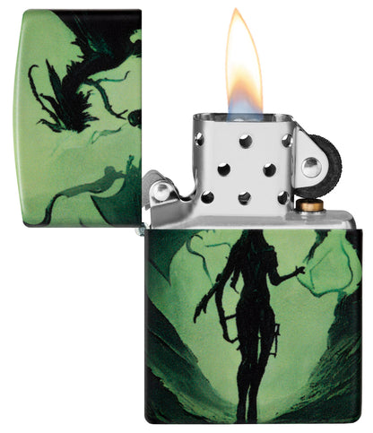 Zippo Glowing Dragon Glow-in-the-Dark 540 Color Lighter #46130