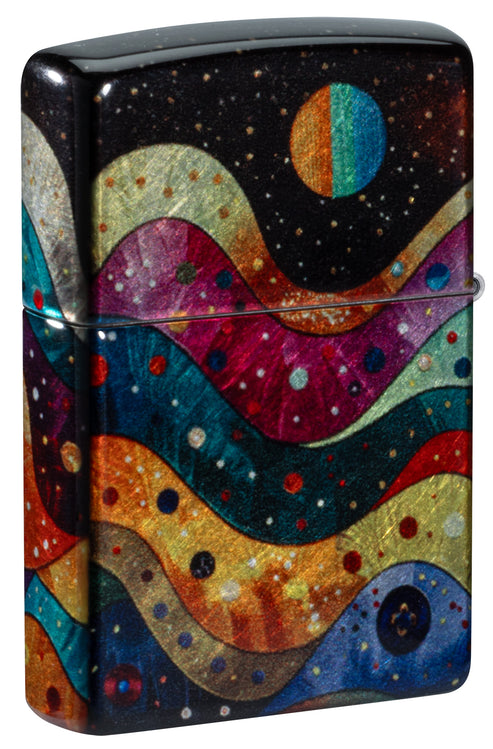 Zippo Space Fusion Design, 540 Tumbled Chrome Finish Lighter #46598