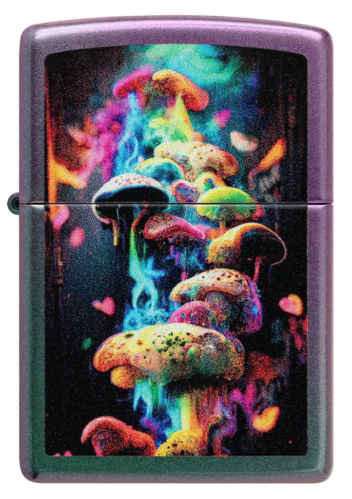 Zippo Mushrooms Design, Iridescent Lighter #48929