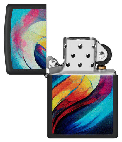 Zippo Whole Heart Lighter Set, Black Matte Lighters #46154