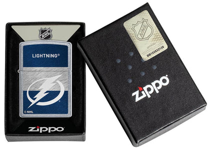 Zippo NHL Tampa Bay Lightning Hockey Team, Street Chrome Lighter #48054