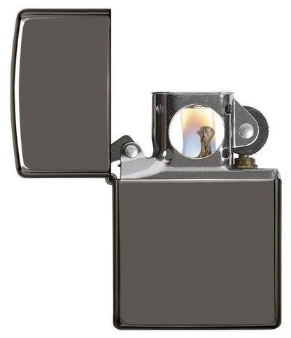 Zippo Black Ice Lighter & Pipe Insert Combo #29789