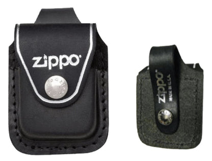Zippo Textured Weed Leaf Purple Matte & Black Leather Pouch Gift Box Set