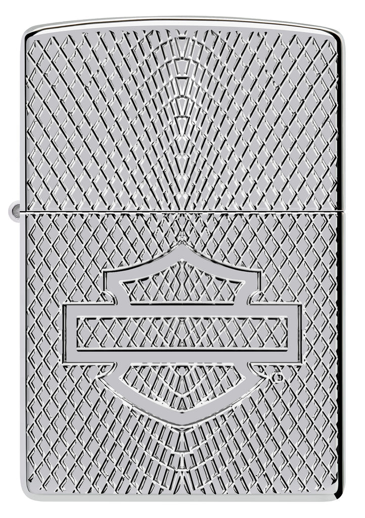 Zippo Harley Davidson 2024 Collectible High Polish Chrome Armor Lighter #46022