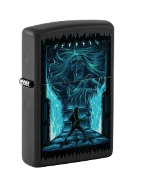 Zippo Guitarist Portal Design, Black Matte Lighter #48852