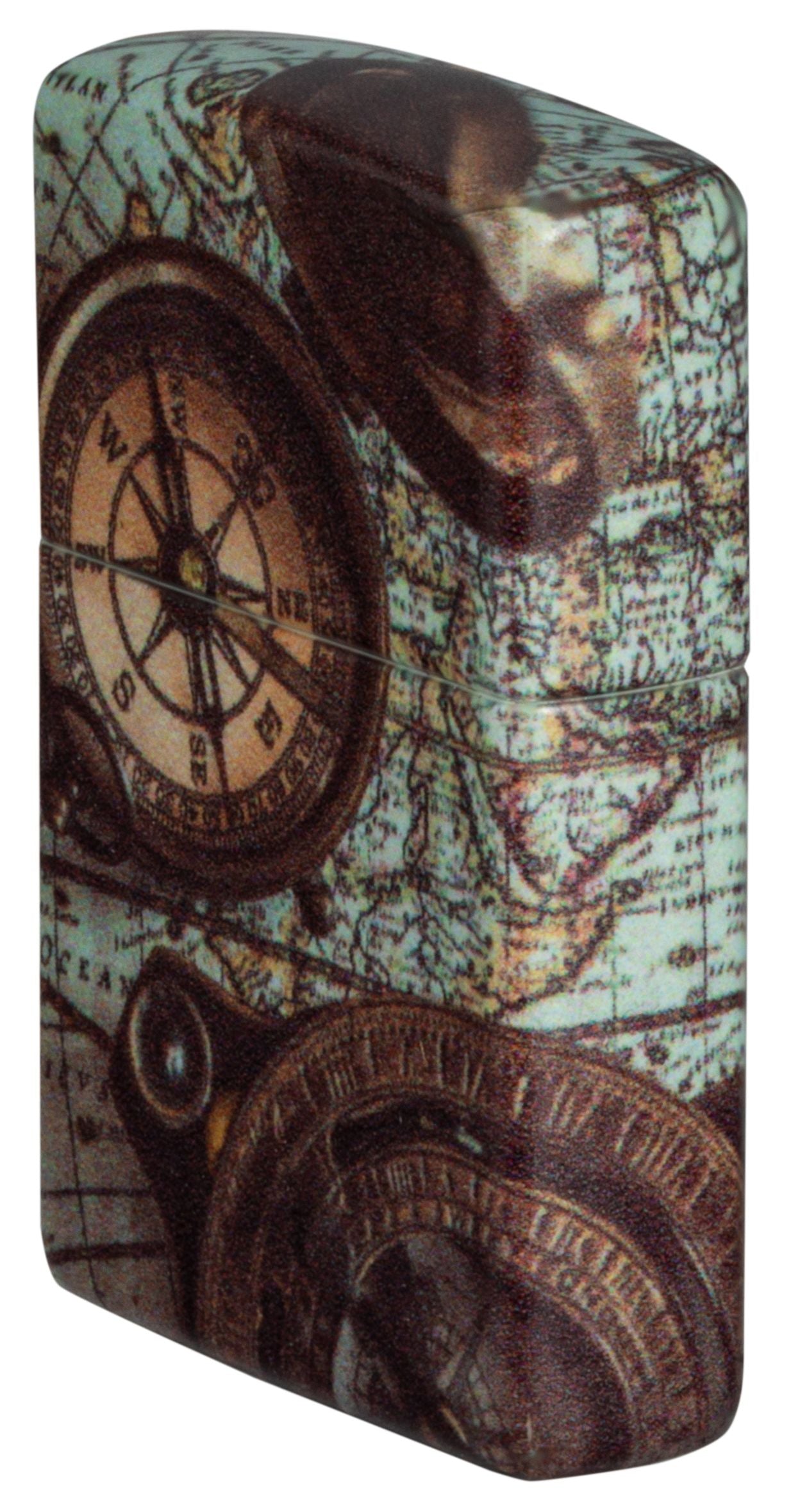 Zippo Nautical Maps Design, 540 Matte Lighter #49916