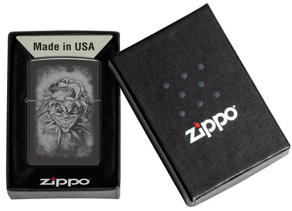 Zippo Clown Design, High Polish Black Lighter #48914