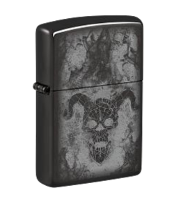 Zippo Demon Skull Smoke Design, High Polish Black Lighter #48809