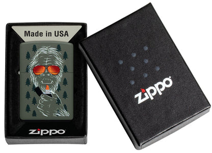 Zippo Zipsquatch Design, Green Matte Finish Lighter #46720
