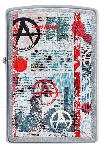 Zippo Anarchist Design, Street Chrome Design Windproof Lighter #49662