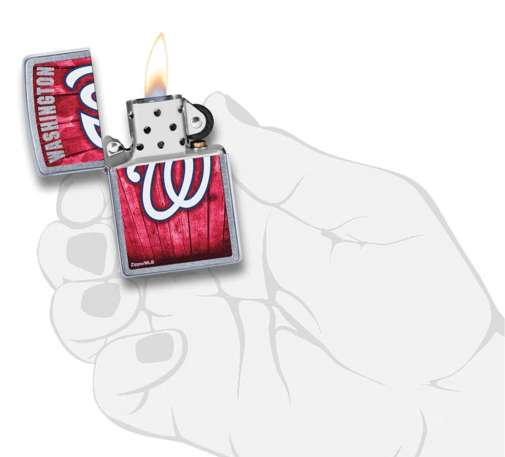 Zippo MLB Washington Nationals Baseball Team, Street Chrome Finish Lighter #29977