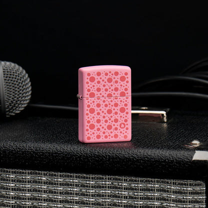 Zippo Polka Dot Design, Pink Matte Lighter #46170