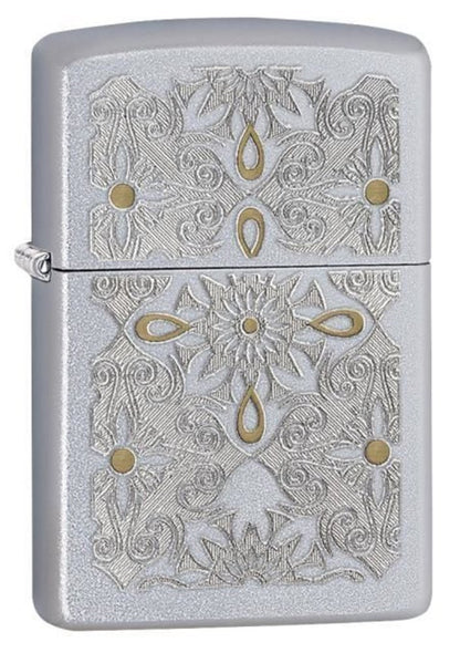 Zippo Classical Curve Design, Satin Chrome Lighter #28457