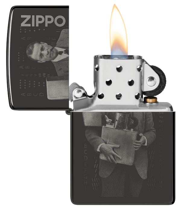 Zippo Founders Day 2023 Design, Laser Two Tone Lighter #48702