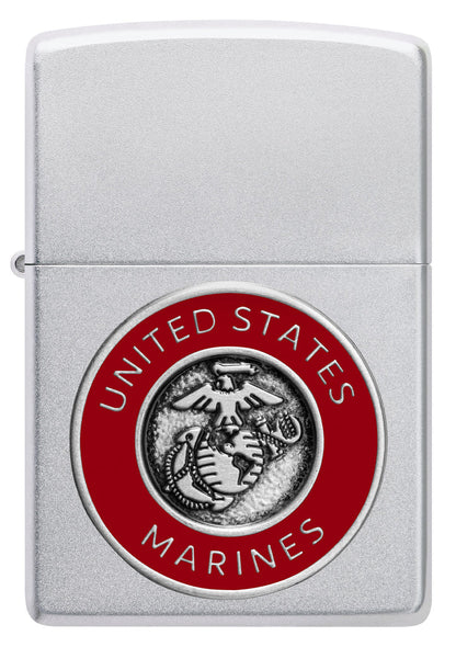 Zippo United States Marines Corps, Sating Chrome Lighter #48974