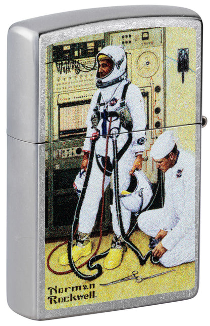 Zippo Norman Rockwell Grissom & Young Astronaut Double Sided Design Lighter #48988