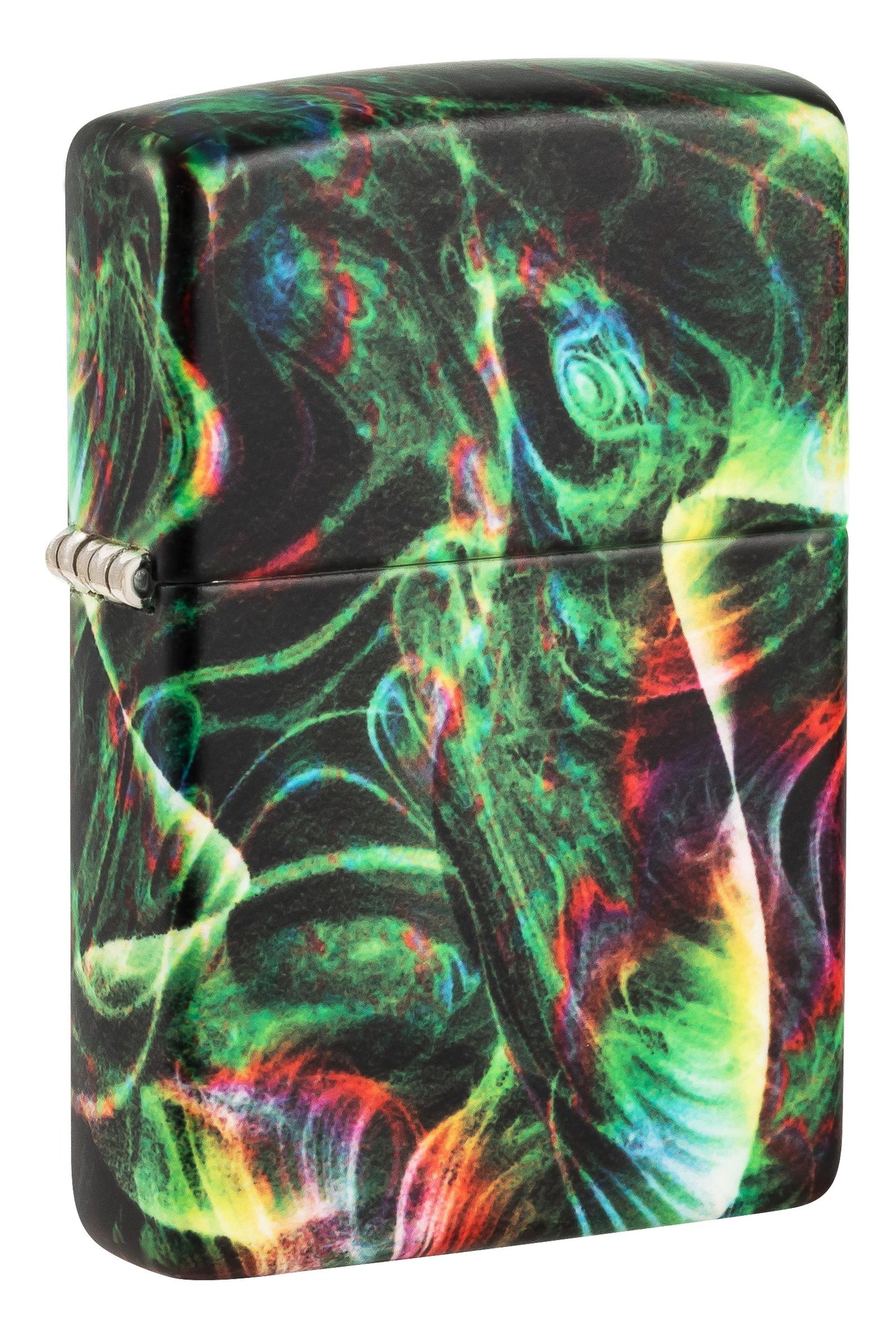 Zippo Psychedelic Glow-in-the-Dark Green 540 Color Lighter #48774