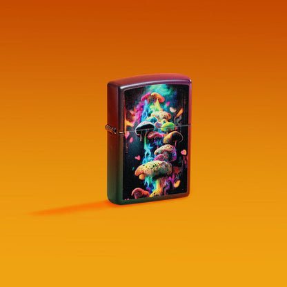 Zippo Mushrooms Design, Iridescent Lighter #48929