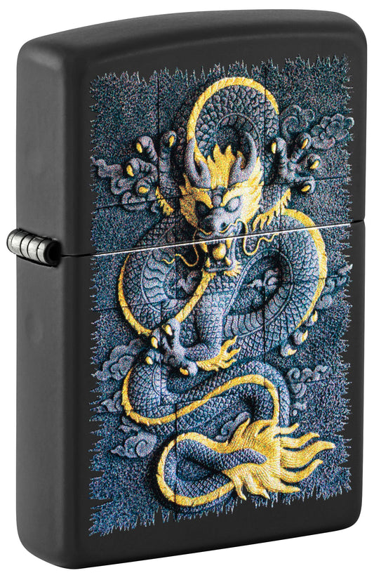 Asian Dragon Artwork Black Matte