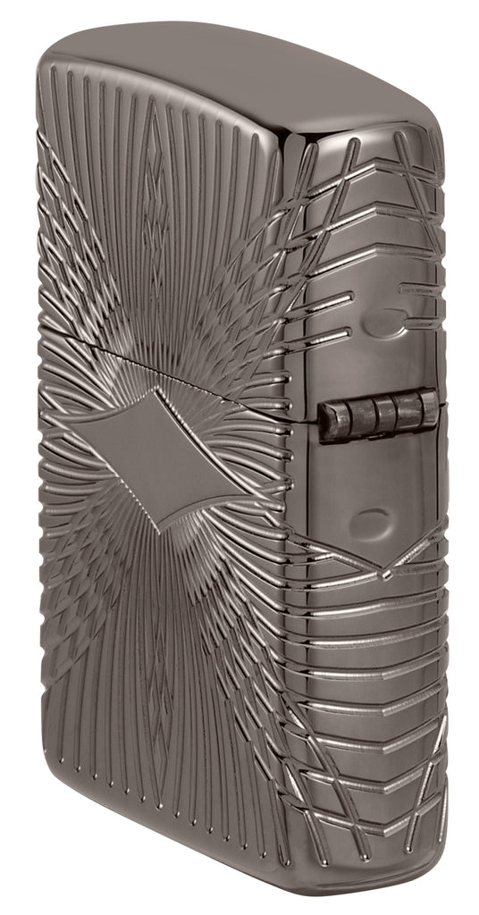 Zippo Pattern Design, Armor Black Ice MultiCut Lighter #49291