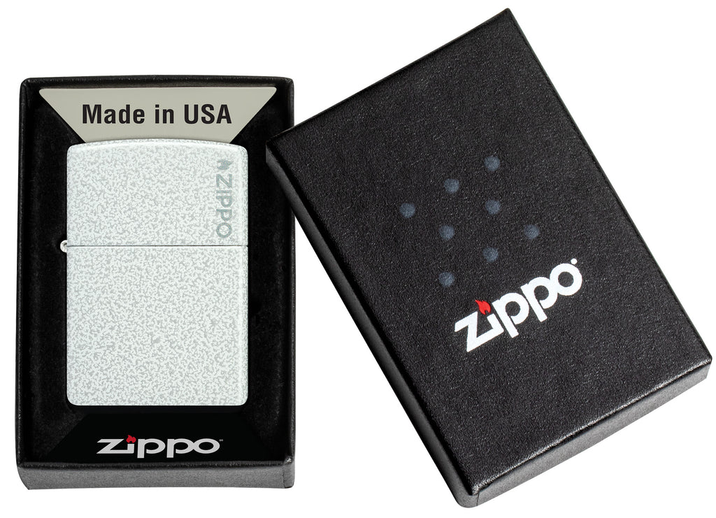 Zippo Classic Glacier with Zippo Logo, Basel Model Lighter #46020ZL