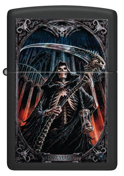 Zippo Anne Stokes Grim Reaper Design, Black Matte Lighter #46164