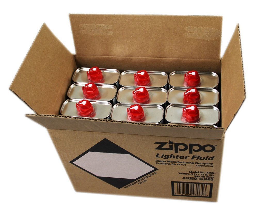 (12-Cans) 12 oz/355 ml Each (12FC), Zippo Fuel Fluid, All Pocket Lighters #3365